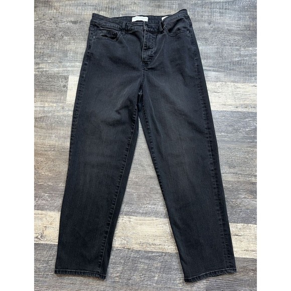Social Standard by Sanctuary Black Denim Slim Straight Jeans Size 10/30 - Picture 1 of 11